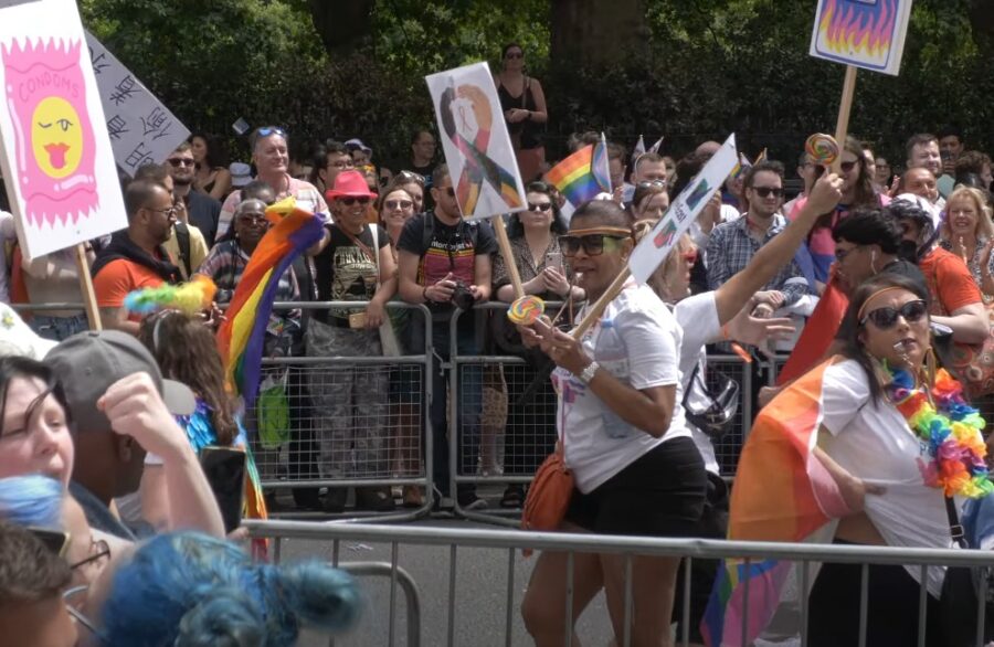 LGBTQ+ Protest on the street