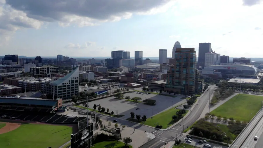 Louisville, KY from the air