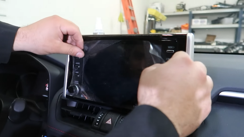 Screen Protector for Multimedia Display in Toyota RAV4