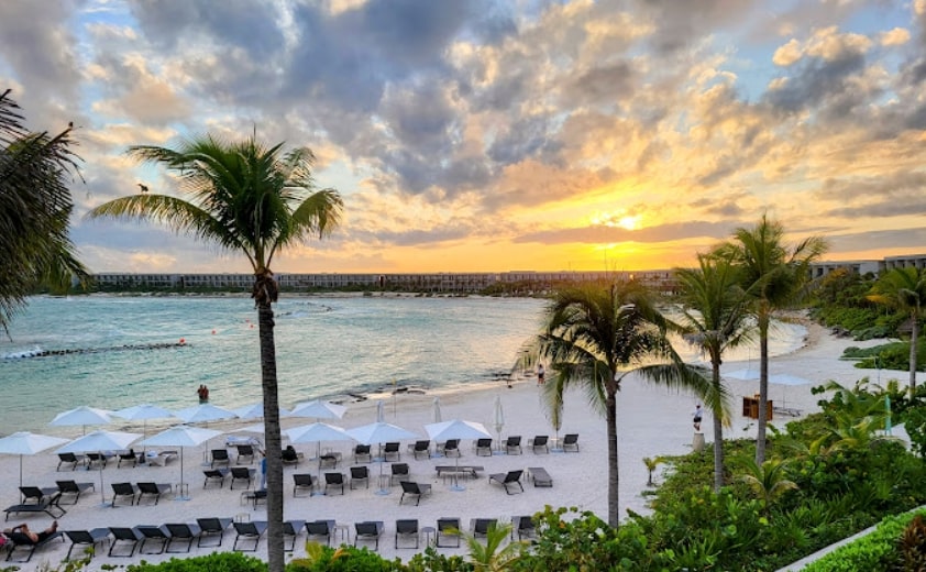 Beach at the Hilton Tulum Riviera Maya Resort