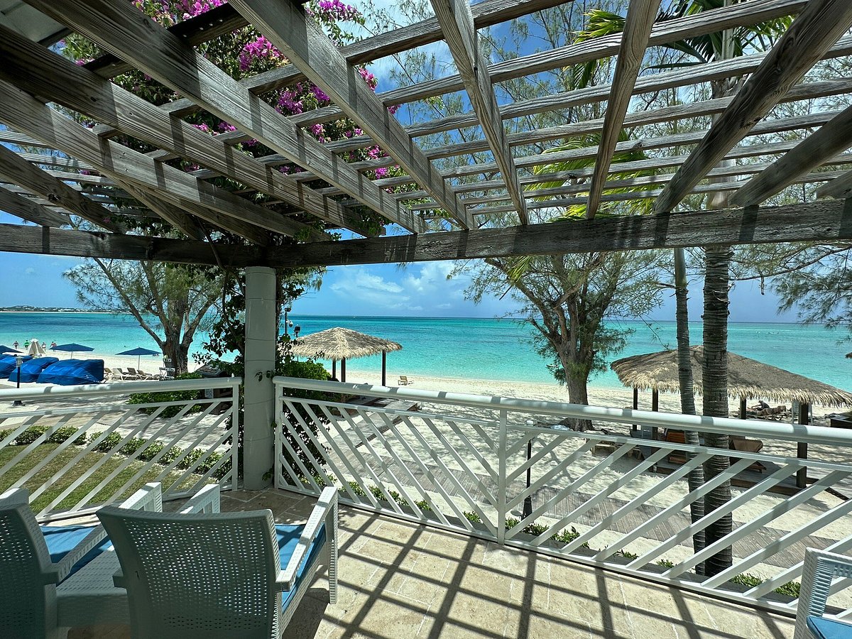 Beach bar at Beaches Resorts with a view of the Caribbean Sea