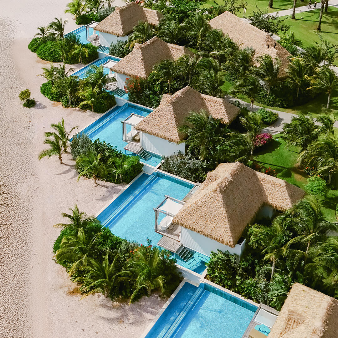 Sandal Resort in Curaçao captured by drone