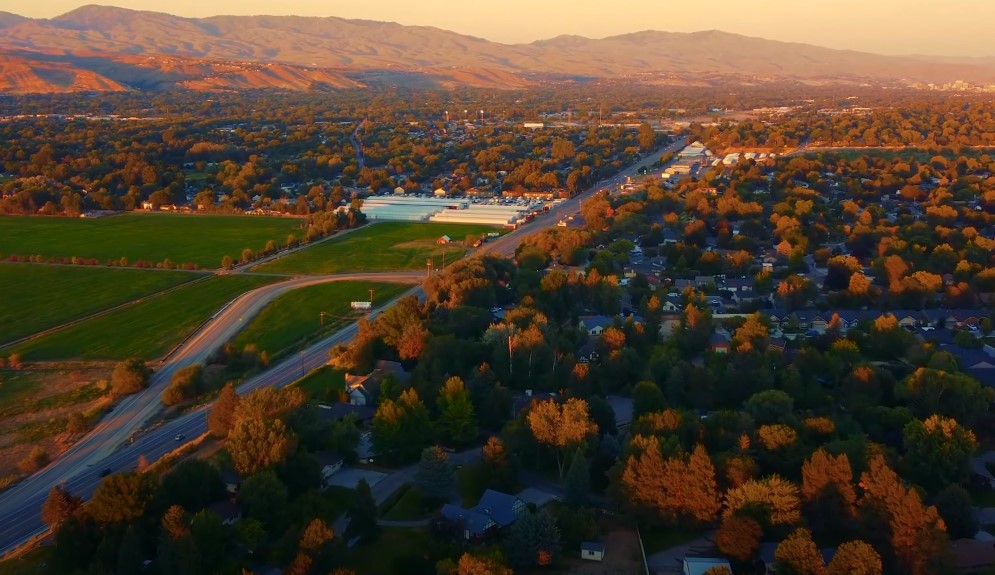 Aerial view of Idaho