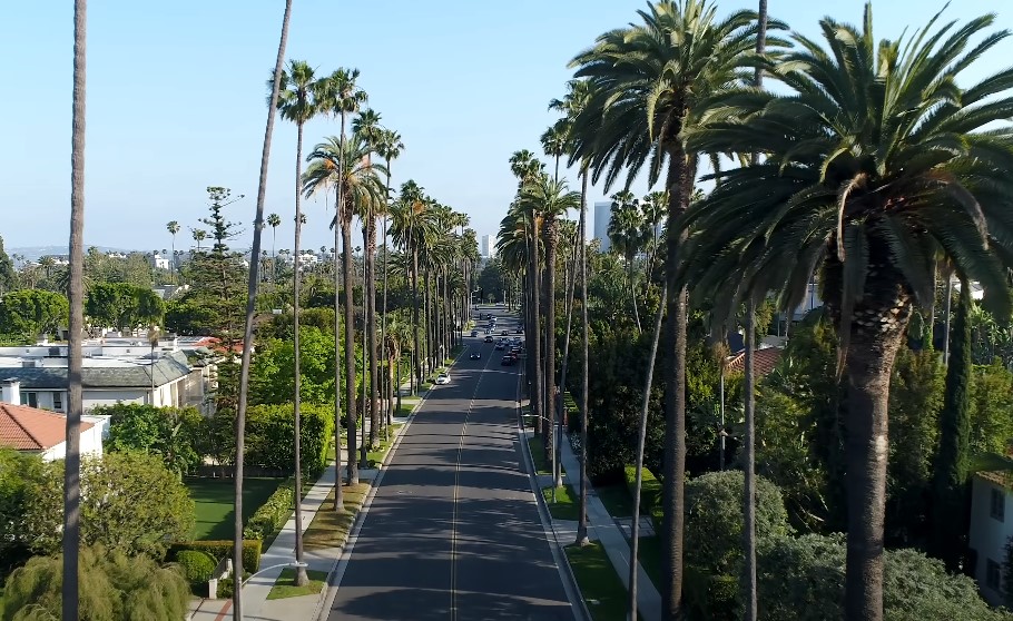 View on the LA Palm Springs area