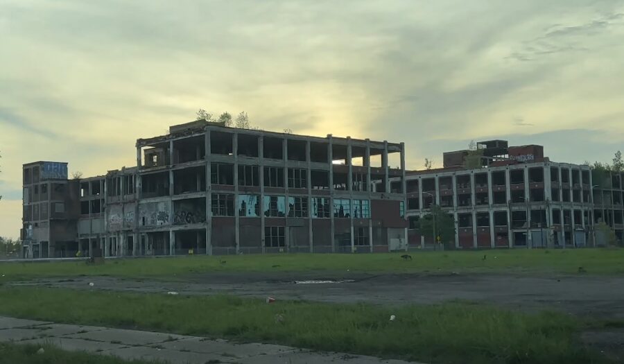 Ruined building in Poletown East