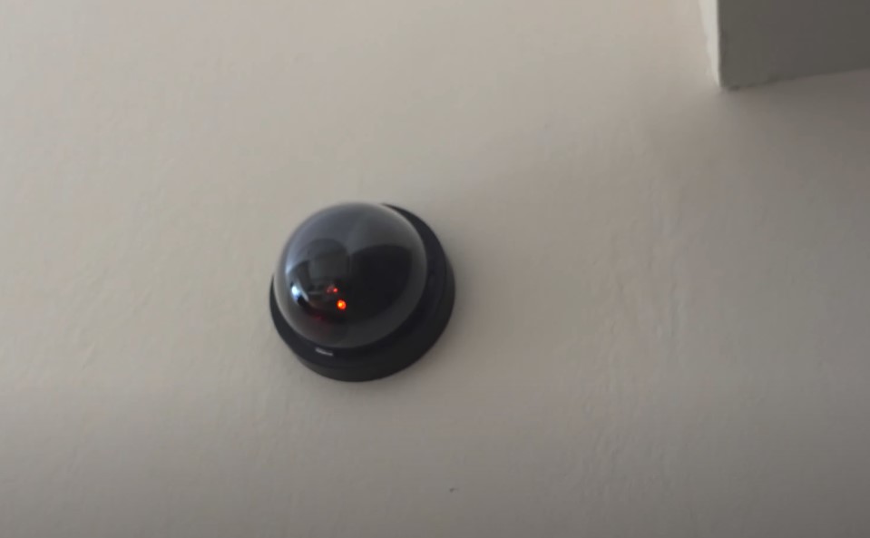 Dome camera in elevator