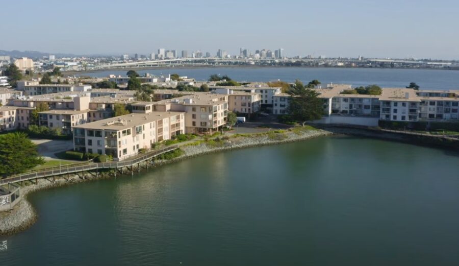 A photo of Emeryville California, made by drone