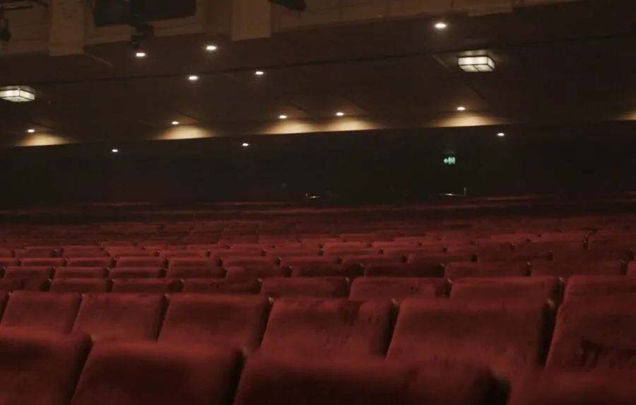 Empty theater seats