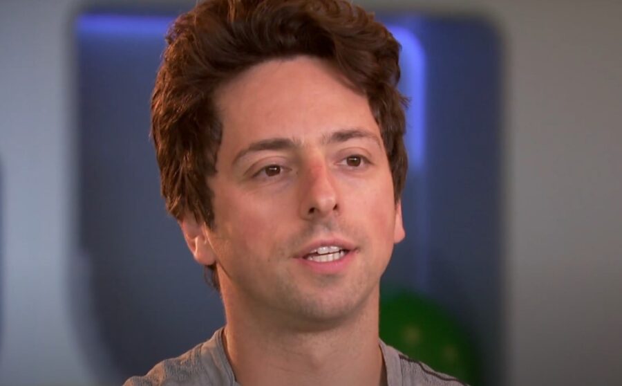 Sergey Brin speaks in an interview