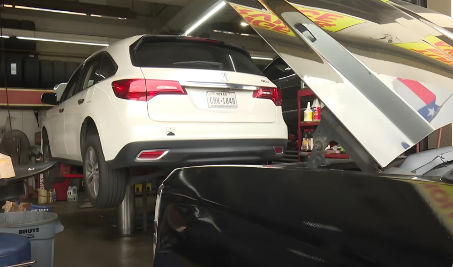 Vehicle at an inspection control