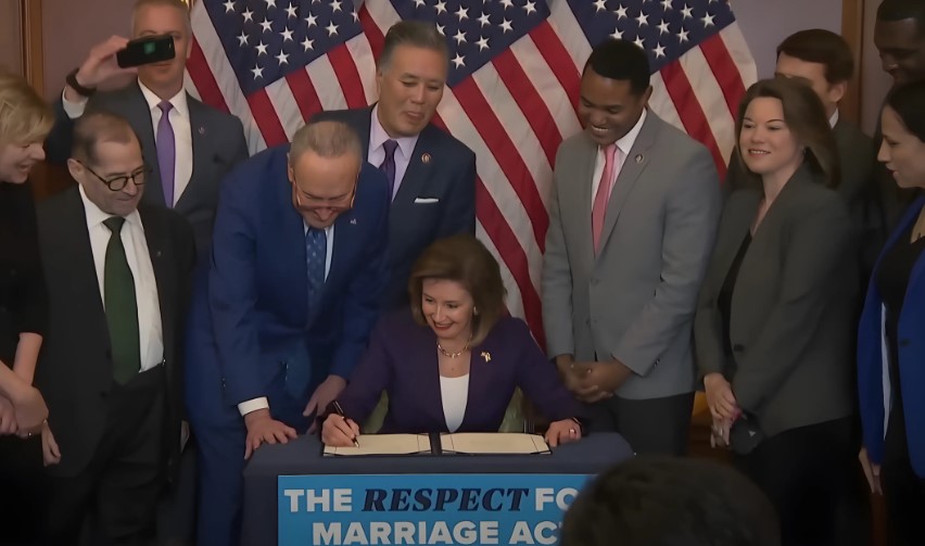 The Respect for Marriage Act is signed, marking a significant moment in the fight for equality