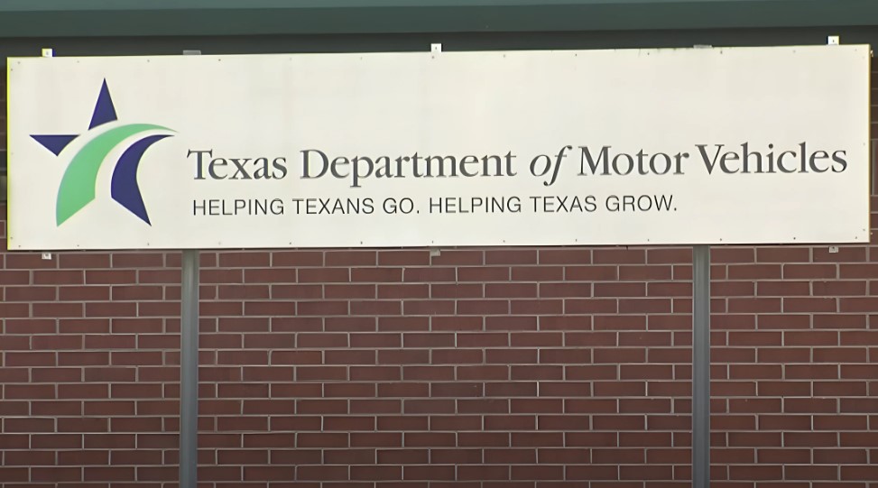 Sign of Texas Department of Motor Vehicles