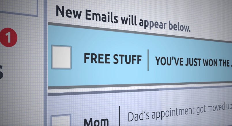 A tempting offer of "Free Stuff" and a potential prize awaits