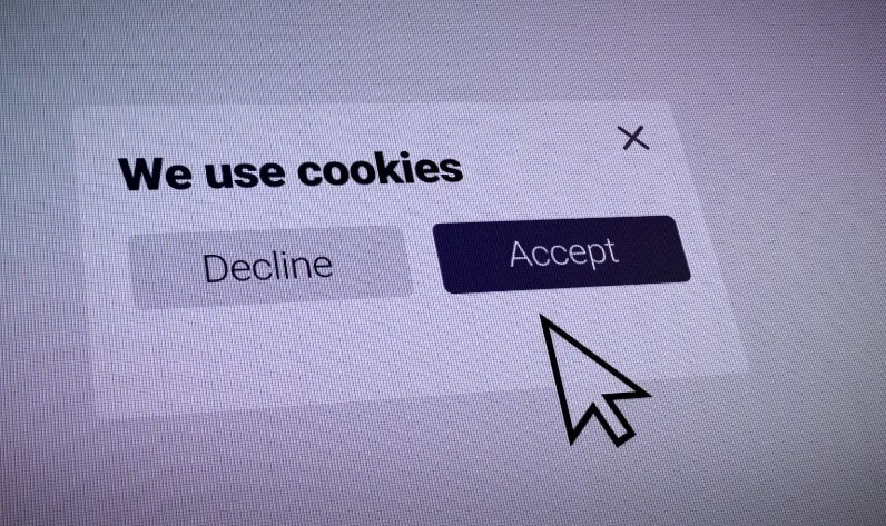 A simple cookie consent pop-up