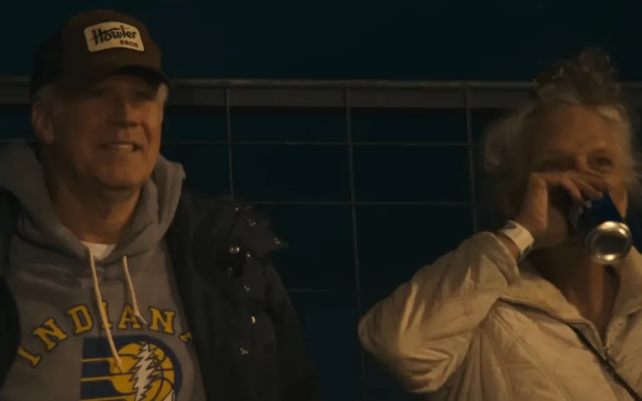 Will Ferrell and Harper Steele at a local event during their road trip in Will & Harper