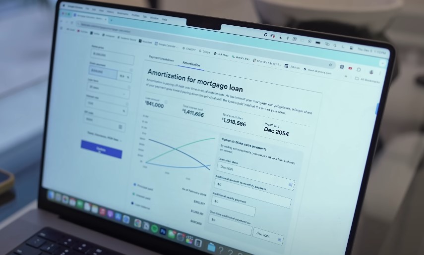 Steps to calculate your mortgage rate, featuring charts and formulas for clarity