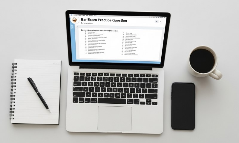 Laptop displaying an open document on a white surface