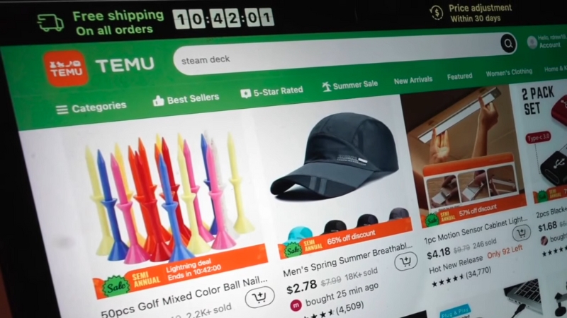 Arizona Attorney General lawsuit headline shown over Temu app interface on a mobile screen