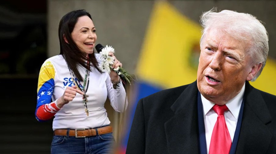 Maria Corina Machado and Donald Trump