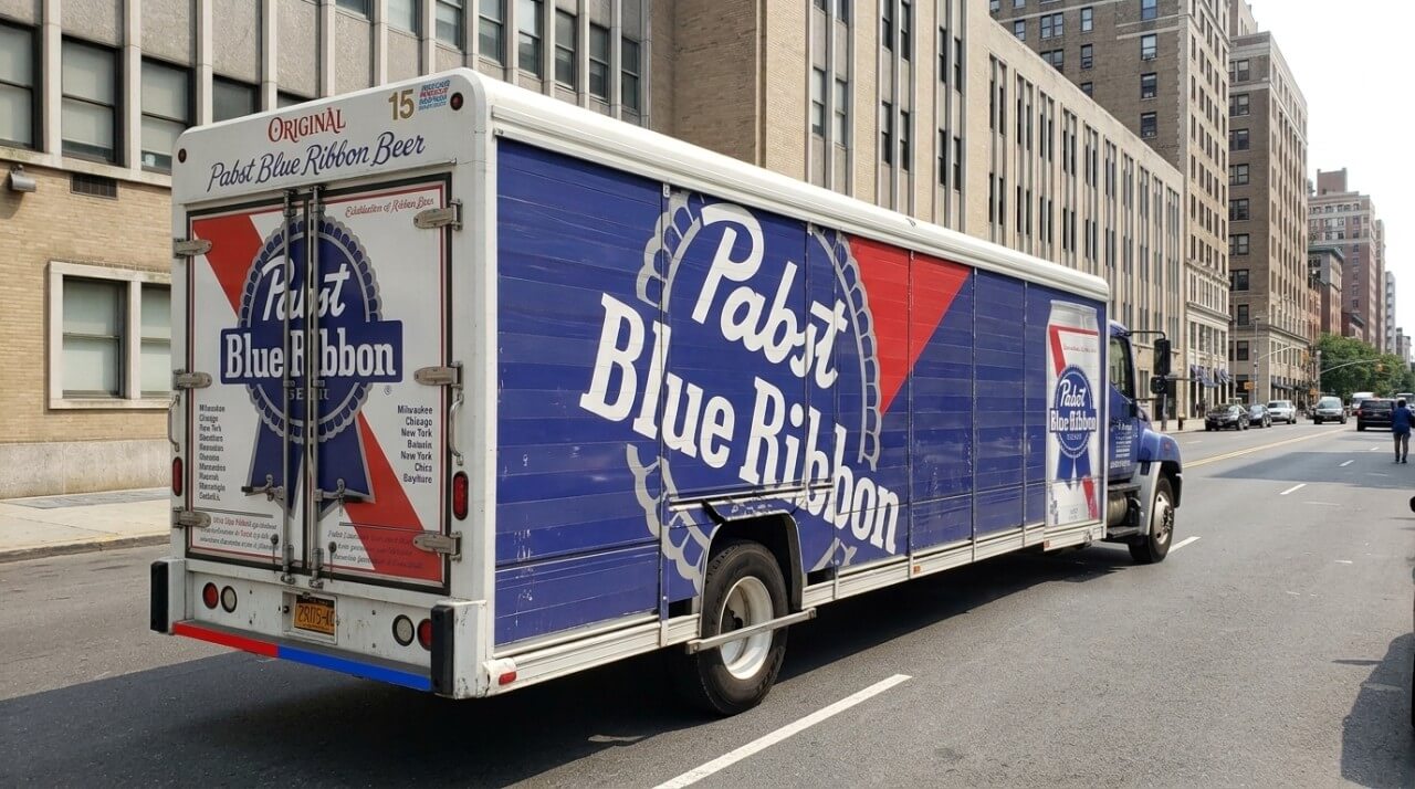 Pabst blue ribbon beer truck stolen